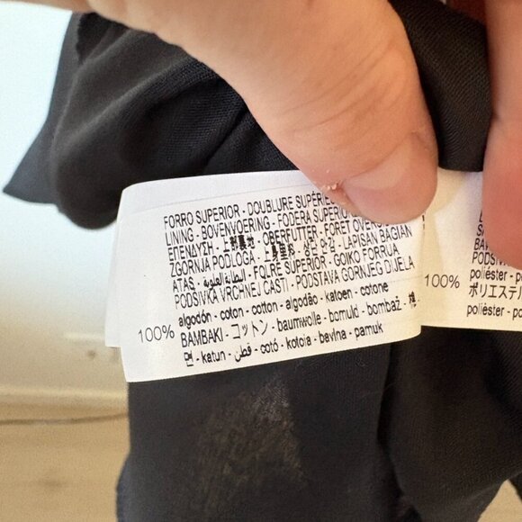 Zara Poplin Short Dress w/ Straps NWT Black Size Small - Picture 10 of 10